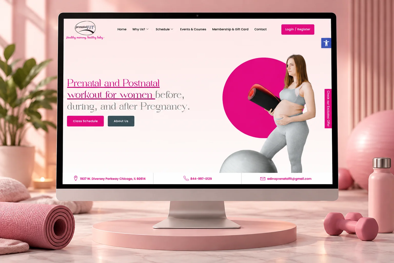 Prenatal FIT — Maternal Fitness Studio Website portfolio cover