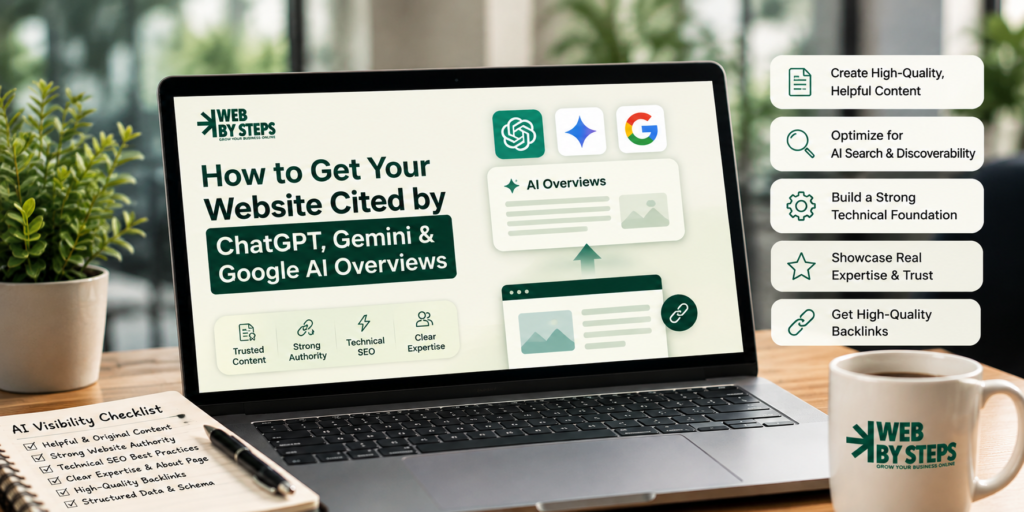 How to Get Your Website Cited by ChatGPT, Gemini & Google AI Overviews